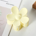 Large Modern Style Hair Claw Clip Beautiful Pure Color Matte Daisy Back of Head Plastic Pan Hair Accessory for Girls