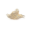 Trendy Large Shiny Rhinestone Butterfly Hair Claw Shiny Metal Hair Accessories for Girls