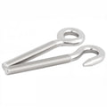 ANSI Standard 304 Stainless Steel Carriage Bolts M3 Thread Open Hook Fish Eye Screws Hex Head Ring Screws Sizes M4 M5 M6 M8 M10