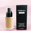 Private Label Wholesale Waterproof Full Coverage Foundation with Concealer Loose Powder for Light Dark Fair Skin Tones-Use Face
