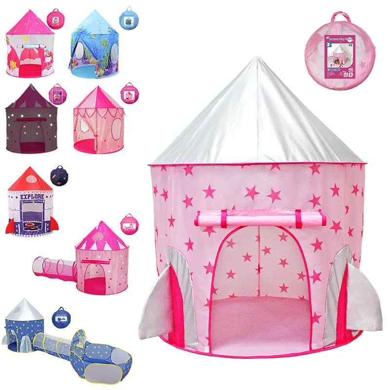 Wholesale Princess Castle Children Folding Kids Play House Indoor & Outdoor Kids  Pop up Toy Tent