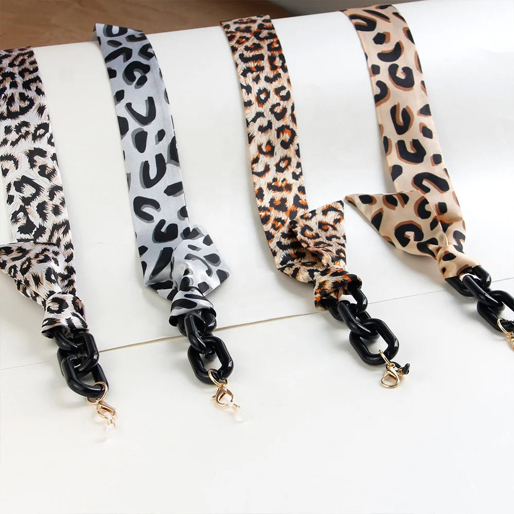 Acrylic Luxury Satin Lady Anti-Slip Eyewear Chunky Rope Eyeglasses Holder Sunglasses Chain Glasses Cord 80cm