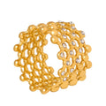 Fashion Jewelry Rings 18k Gold Plated Round Zircon Finger Rings for Women Jewelry