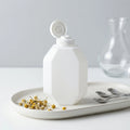 20oz 600ml 38/400 Neck 75g HDPE Plastic Squeeze Bottle with Screw Lid Flip Top Cap Induction Seal Installed for Kitchen Use