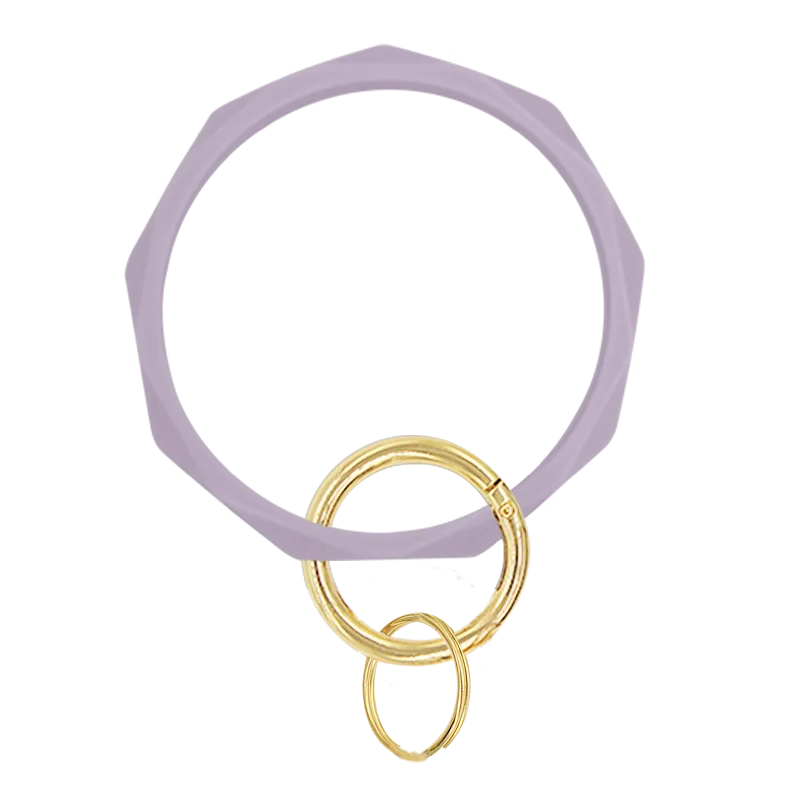 Hot Sell Bangle Key Ring Chain Bracelet Round Silicone Wristlet Keychain