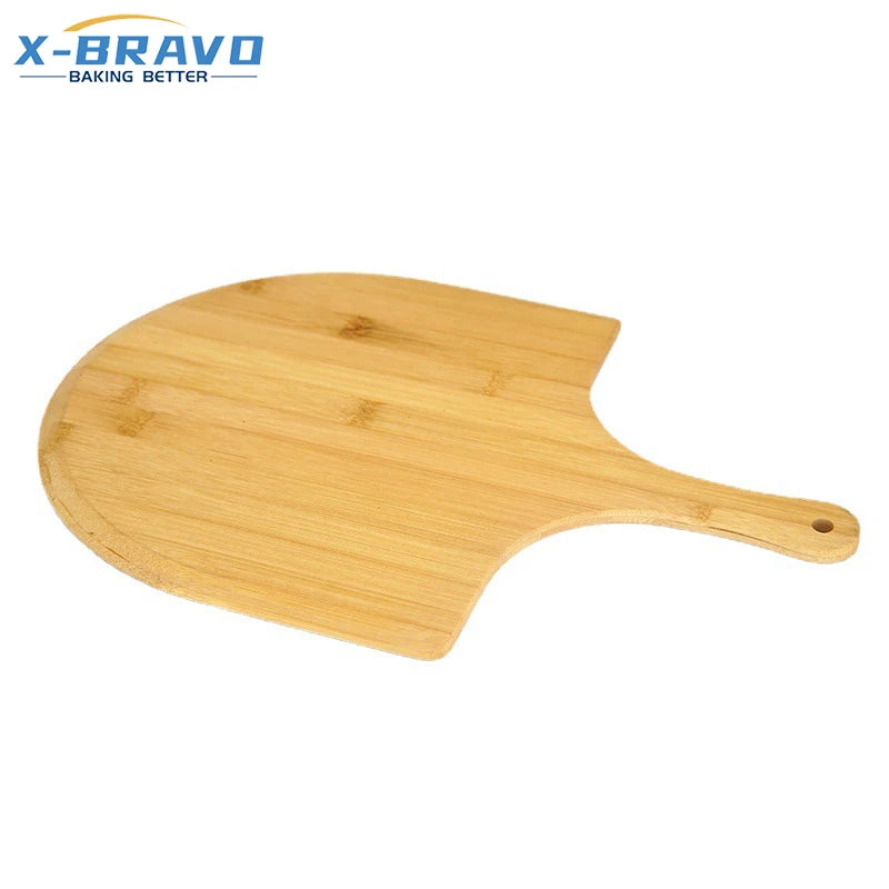 Japanese Bamboo Wood Pizza Plate Handle Can hang Bamboo Wood Fan-shaped Steak Pastry Fruit Dessert Baking Tableware Tray