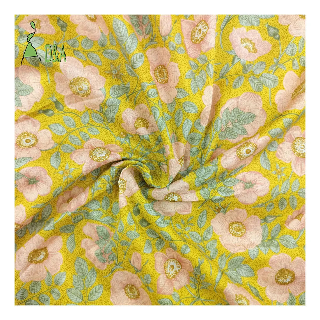 Hot Sale 80s London Lawn Garden Flower Printed 100% Cotton Fabric for Women Clothing