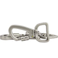 2.5/1IN Hot Wholesale Snap Key Chain Hook Handbag Locking Lanyard Dog Leash Zinc Alloy Nickel Plated Swivel Carabiner for Mining