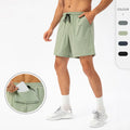 OEM Custom Logo Men's Summer Solid Casual Loose Sweat Shorts Back Phone Pocket Design Jogger Stretch Nylon/Spandex Quick-Dry