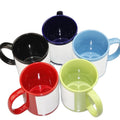 APULEX Hot Selling New Style  Colorful Cups  Coffee  Mug Sublimation Custom  Logo Special  Round Handle  for Gifts