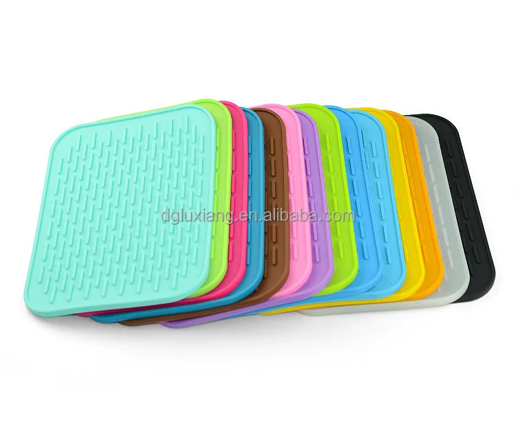 Silicone Insulation Placemat Silicone Mat Dish Cup Draining Pad Tray Kitchenware Large Water Drip Catcher Tray Mat