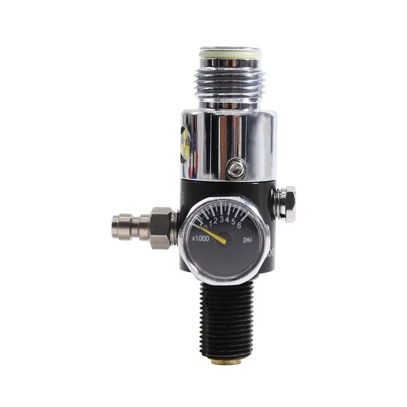 Paintball M18*1.5 Input Pressure 4500Psi Output Pressure 1800Psi Air Tank Regulator & Valve Gauge 6000psi HPA Air Soft Fittings