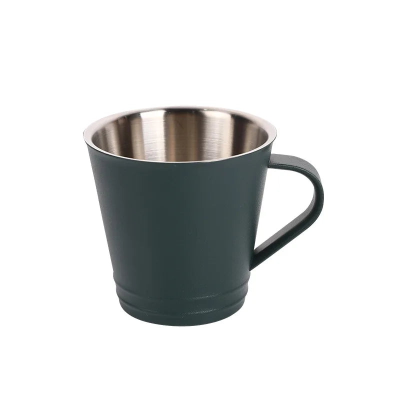 160ml Coffee Cup with Handle Double Wall Vaccuum Insulated Stainless Steel Coffee Mug