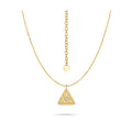 QX Custom OEM Vintage Luxury Fine Jewelry 18K Gold Plated 925 Sterling Silver Zircon/moissanite Necklace Girls Women
