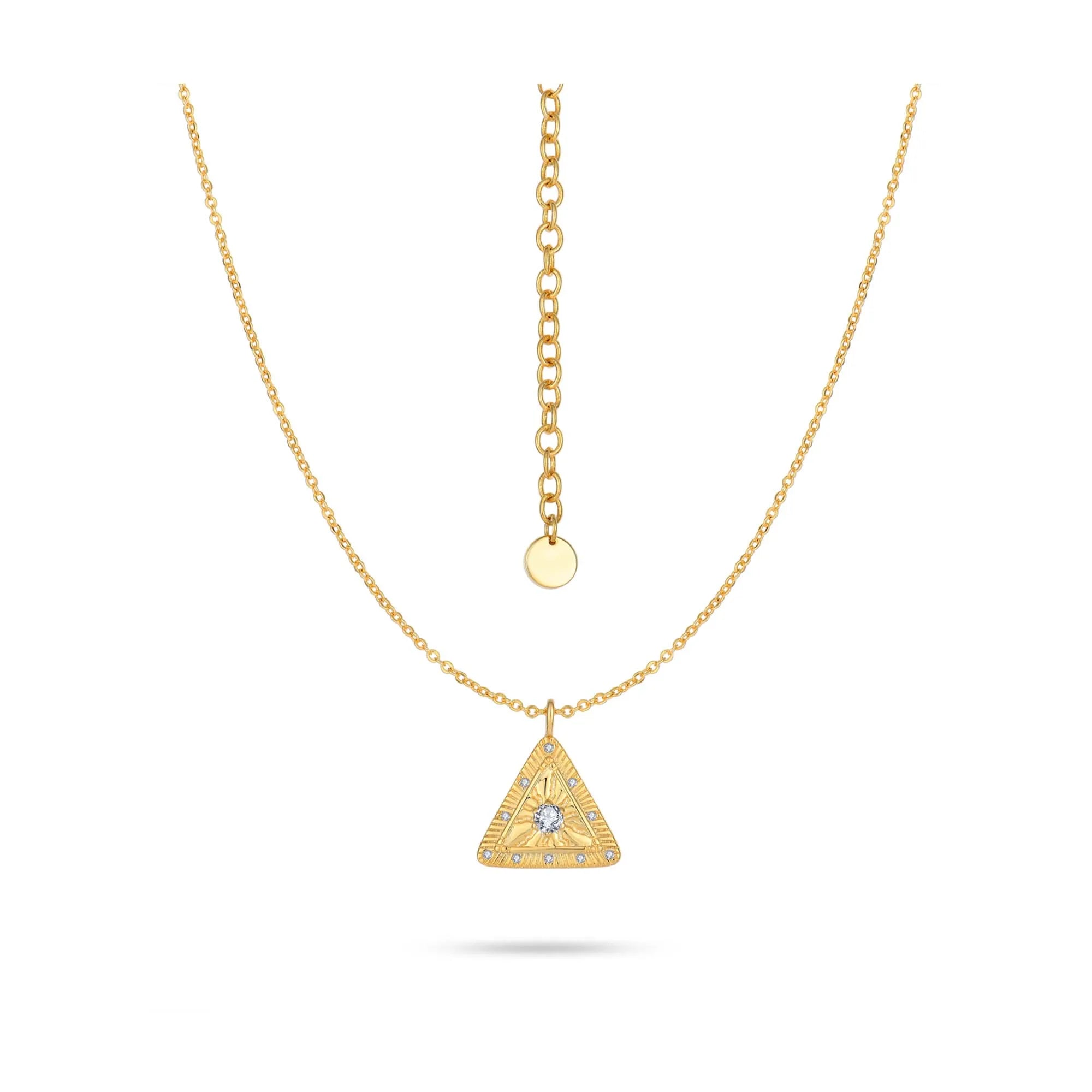 QX Custom OEM Vintage Luxury Fine Jewelry 18K Gold Plated 925 Sterling Silver Zircon/moissanite Necklace Girls Women