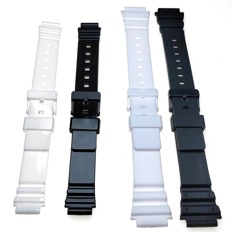 Maxtank Jd264 Luxury Black White Rubber Pu Watch Band Strap with Customized Logo