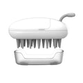 Sensitive Scalp Treatment Spa Custom Logo Silicone Oil Applicator Wide Tooth Comb Scalp Massager Plastic Home Hair Care Brush