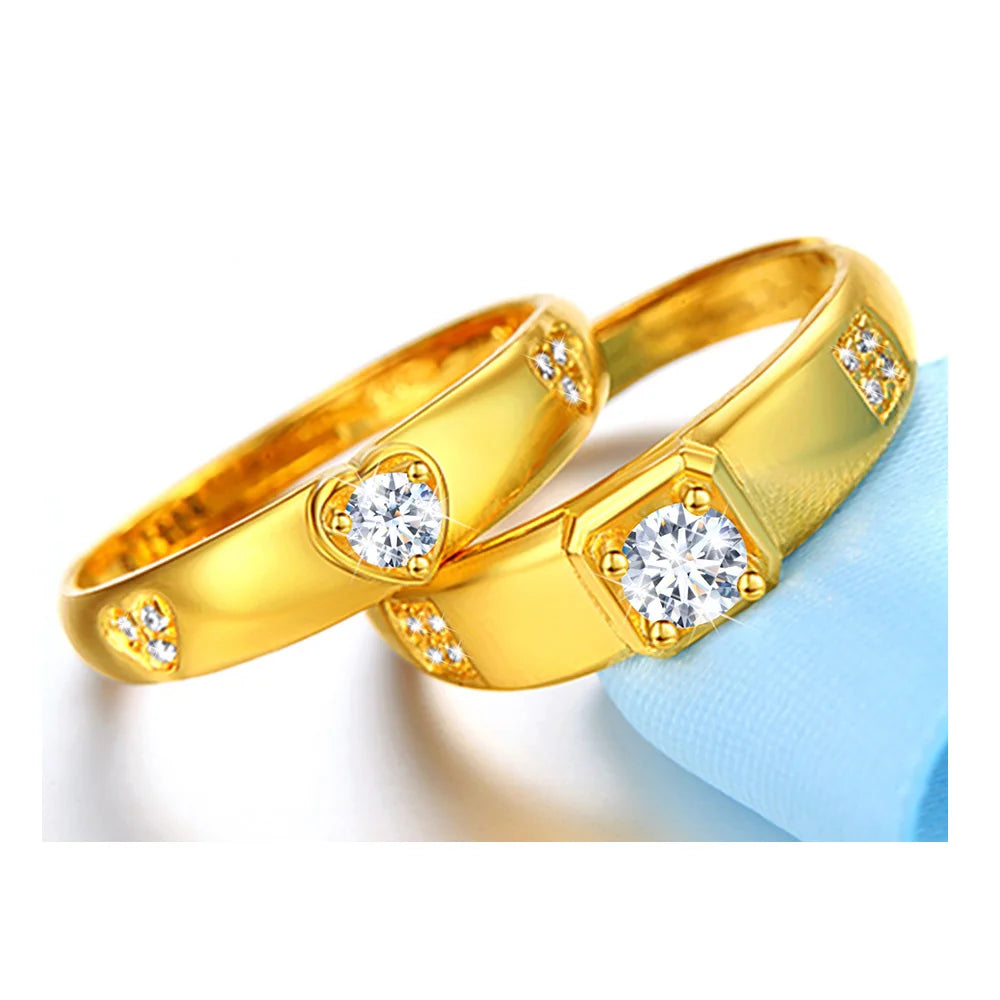 Fine Jewelry Wholesale Men Women 925 Sterling Silver Gra Certificate Jewelry Engagement Wedding Rings Set Couple Moissanite