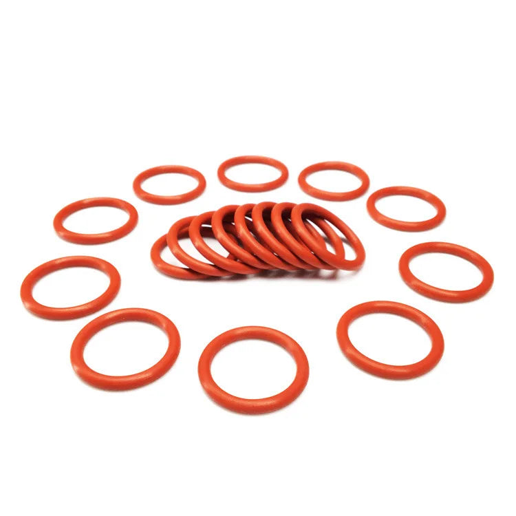 Heat Resistant Food Grade Soft Silicone O-ring Seal High Temperature Red VMQ Silicone O Rings for Food Machinery