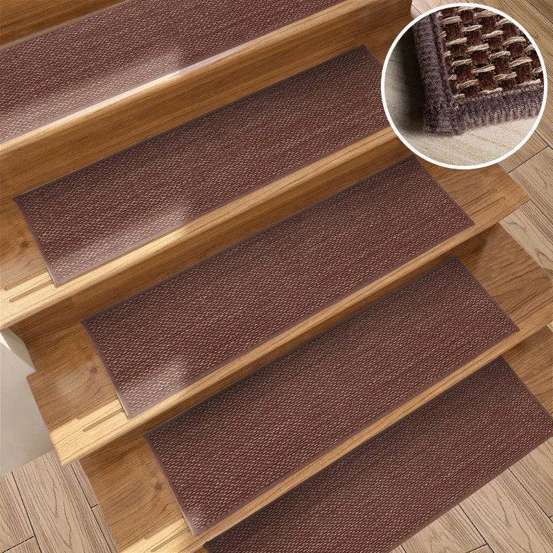 Eco-friendly Non Slip Polyester Adhesive Floor Antiskid Stairs Mat Step Mat