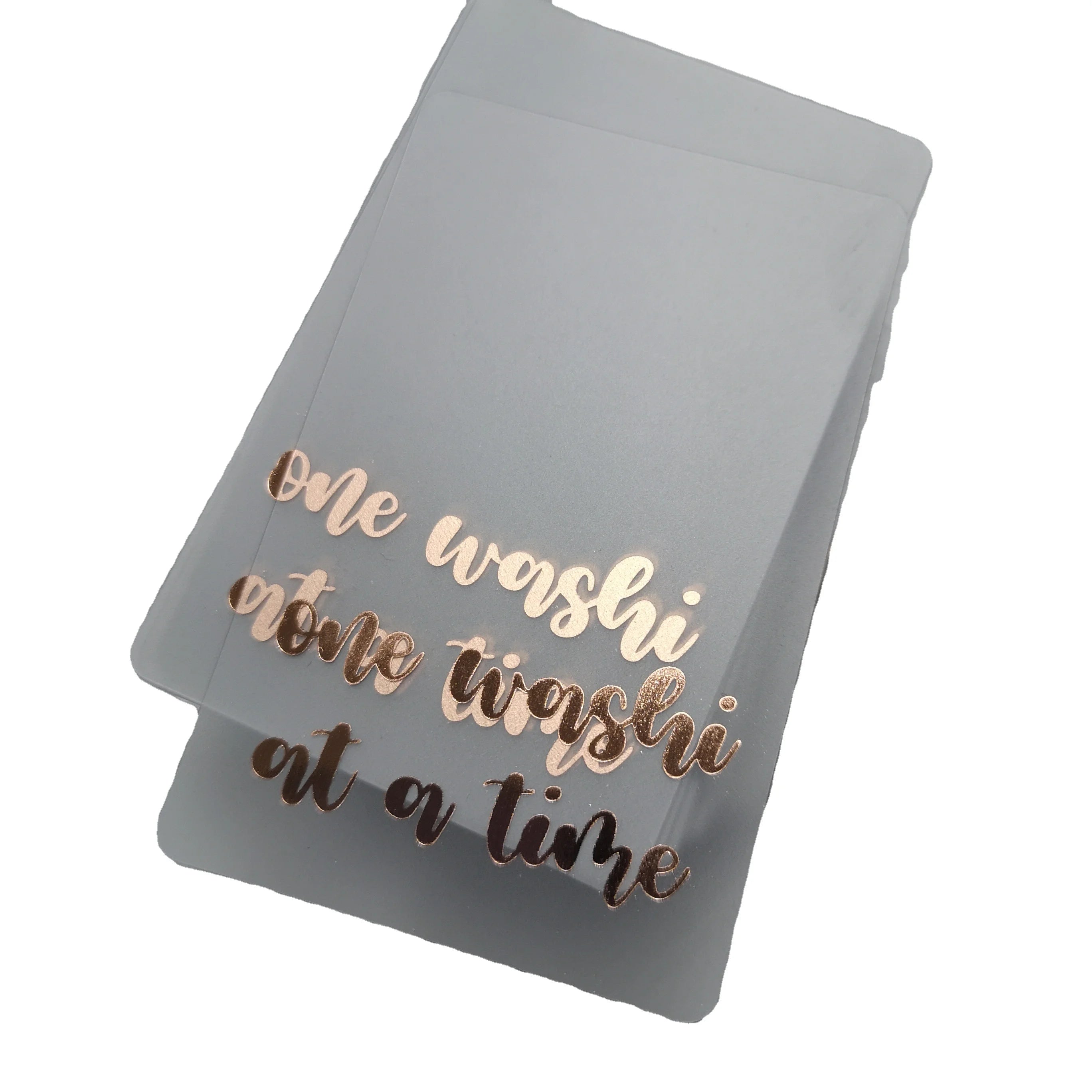 Customized Transparent PVC Business Card Hot Stamping Name Card with Company Logo Embossed Plastic Printing Product