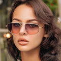 Brand Designer Luxury Metal Sunglasses Unisex Oversized Eyewear Red Clear Polarized Sports Fishing Wholesale Shades Women