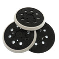 5Inch 8 Holes White Hook and Loop Sanding Disc Backing Pad with 4 Bolts Abrasive Pads PU Backing Pad for Surface Grinding