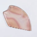 Huiying Wholesale jagged Tooth Shape Stone Body Grey Agate Gua Sha Stone Massage Tool For Health