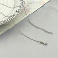 1.1mm Diamond Cut Cable Link Chain Necklace Sterling Silver Chain Plata 925 Fashion Jewelry Chain for Women Necklace