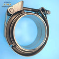 JTLD 2.25 Inch Quick Release v Band Clamp with Male and Female Flange Kit