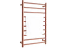 Rose Gold Bathroom 10 Heated Bars Hot Towel Rail Electric Wall-Mounted Ladder Towel Heater Radiator Towel Warmer Rack