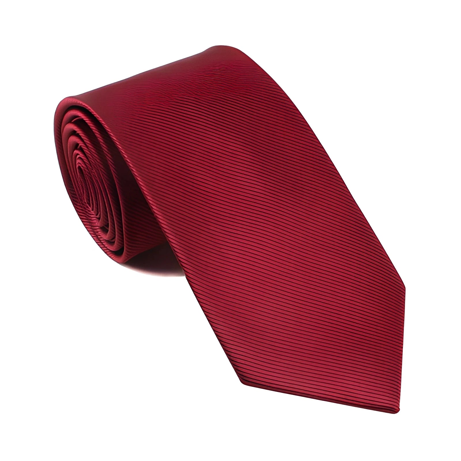 Hot Sale Custom Men's Microfiber Polyester Necktie Solid Color Thin Stripe for Wedding Parties