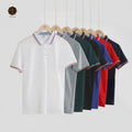 Custom Ice Silk Mens Sublimation Plain Sports Golf Polo T Shirts DryFit High Quality Black Knitted Polo T Shirts for Men