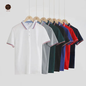 Custom Ice Silk Mens Sublimation Plain Sports Golf Polo T Shirts DryFit High Quality Black Knitted Polo T Shirts for Men