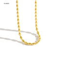 FUAMAY Oval Geometric Chain Necklace Woman Ball Beaded Chain Necklace