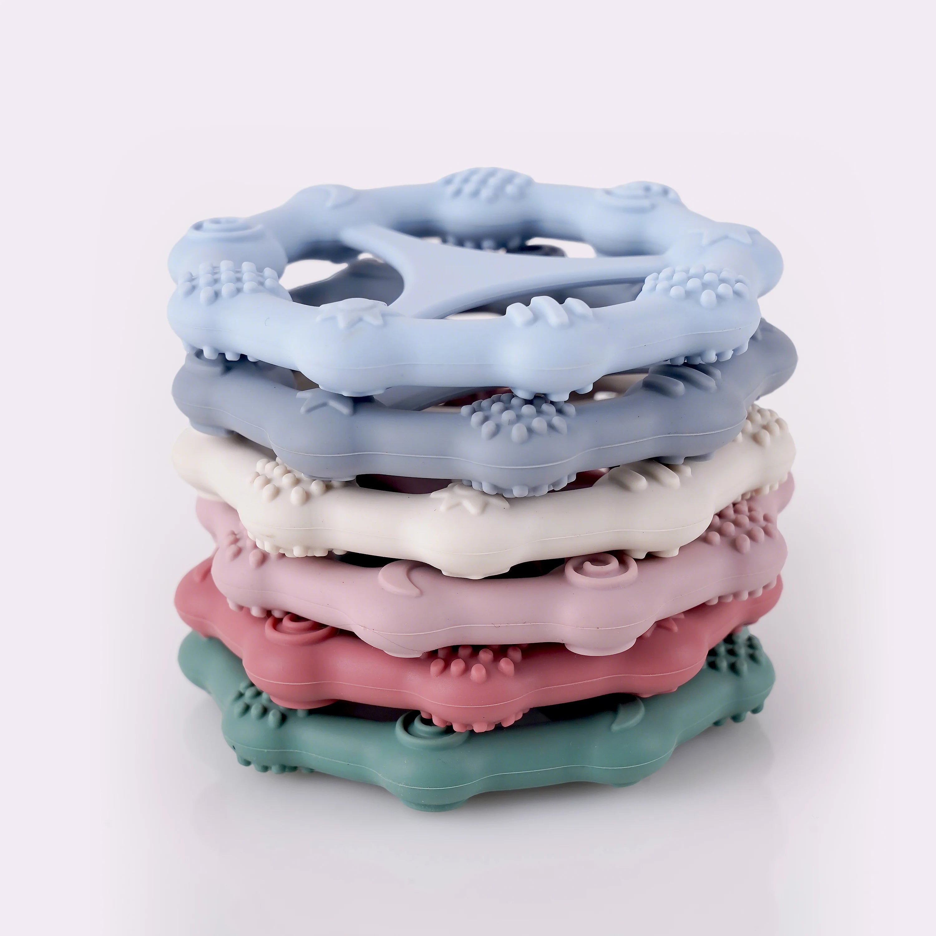 BPA-Free Silicone Teether for Babies Non-Toxic & Durable Soft Toy That Relieves Teething Pain