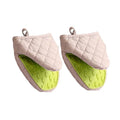 Silicone Cotton Oven Mitt Insulation Gloves Kitchen Cooking Microwave Oven Gloves Insulation Non slip Gloves Thickening