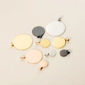 Factory Customization Personalized Mirror Polished Stainless Steel Hollow Pet Blank Label Heart Round Pendant Jewelry Wholesale