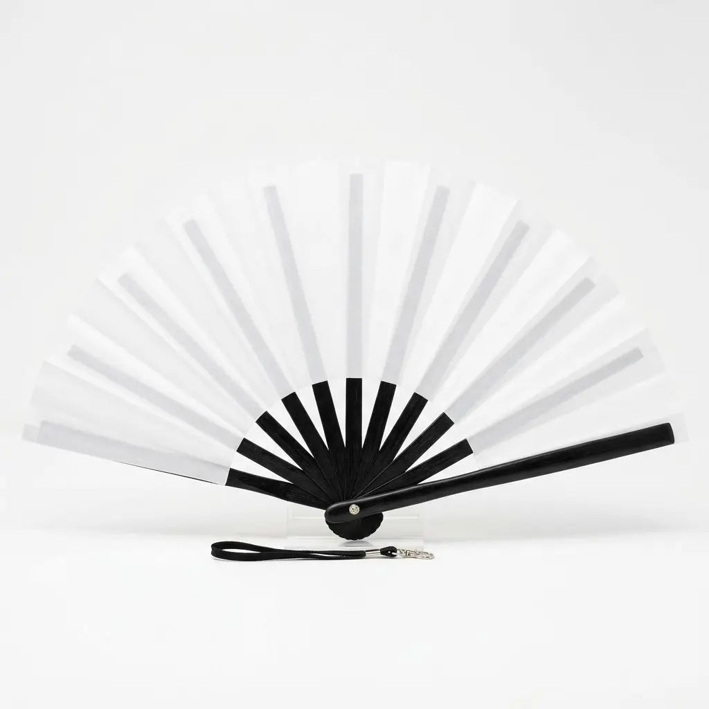 Sublimation Blanks 13 Inch Clacking Fan Custom Printed Bamboo Folding Fan for Rave Party Music Festival