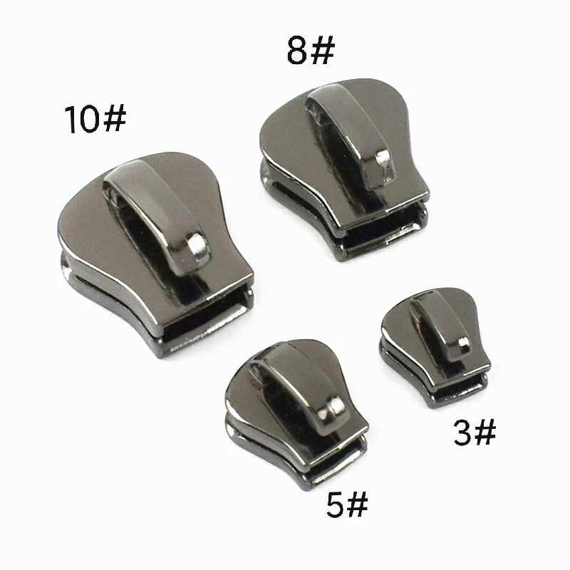 For Deepeel ZT153 3/5/8/10# Open-End Nylon Zipper Puller Garment Bag Sewing Accessory with Zip Slider