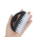 Plastic Easy Scrubbing Shoe Brush Heavy Duty Stiff Nylon Bristles Ergonomic Looped Handle Cleaning Brush