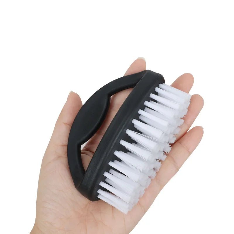 Plastic Easy Scrubbing Shoe Brush Heavy Duty Stiff Nylon Bristles Ergonomic Looped Handle Cleaning Brush
