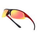 2025 Cheap Motocross Glasses Moto Goggles Customize Logo Square   PC Black Red  Frames TAC UV 400 Polarized Sunglasses for Man