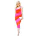 2023 Summer Breezy Evening Candy Stripes Floor-Length Casual Tank Bodycon Dress Viscose Spandex