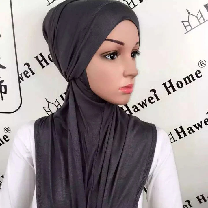 Wholesale Custom New Malaysia Instant Hijab Premium Instant Hijab Malaysia Women Cotton Jersey Hijab Scarves