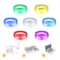 GF DMX Control Super Bright 4-LED Adjustable ROMANCE Silicone Wristband Remote LED Bracelet 12hr Battery Life Triple-Band