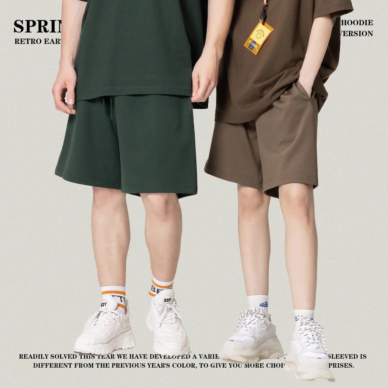 Men's Solid Color 100% Cotton Corduroy Gym & Beach Shorts Elastic Waist Normcore Style Summer Casual Wear OEM Brand