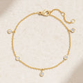LOZRUNVE Fashion Jewelry Wholesale Custom Bezel Setting Diamond Charm Pendant Bracelet Women