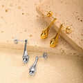 New Popular Stainless Steel Gothic Ear Stud Dangle Earrings for Women Punk Ear Drop Earring Jewelry Wholesale
