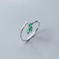 Fashion New Elegant Design 925 Sterling Silver Bamboo Resizable Ring S925 Jewelry Women J6185